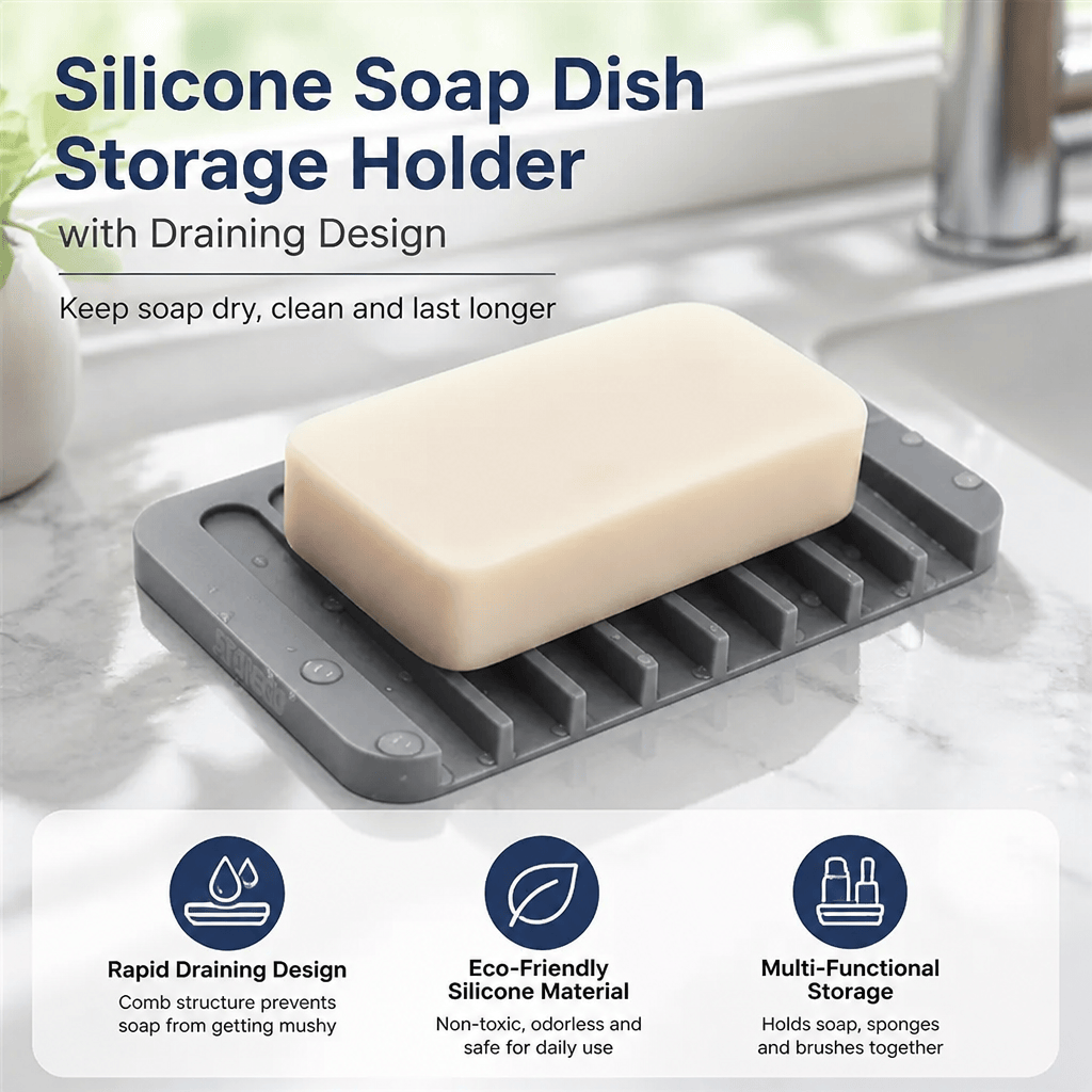 Eco Sponge - Suporte de Silicone para Saboneteira com