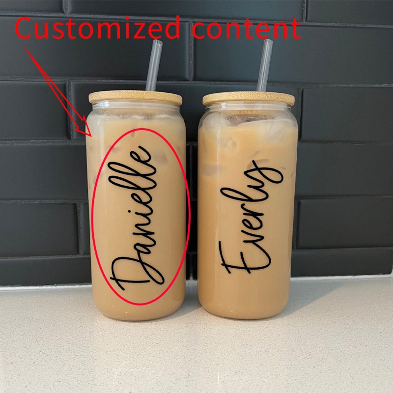 Caneca de vidro personalizada  - Reusable Straw avaliação e preço
