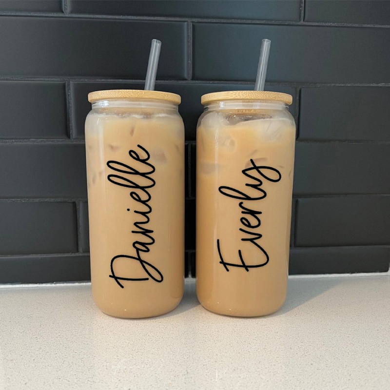 Caneca de vidro personalizada  - Reusable Straw avaliação e preço