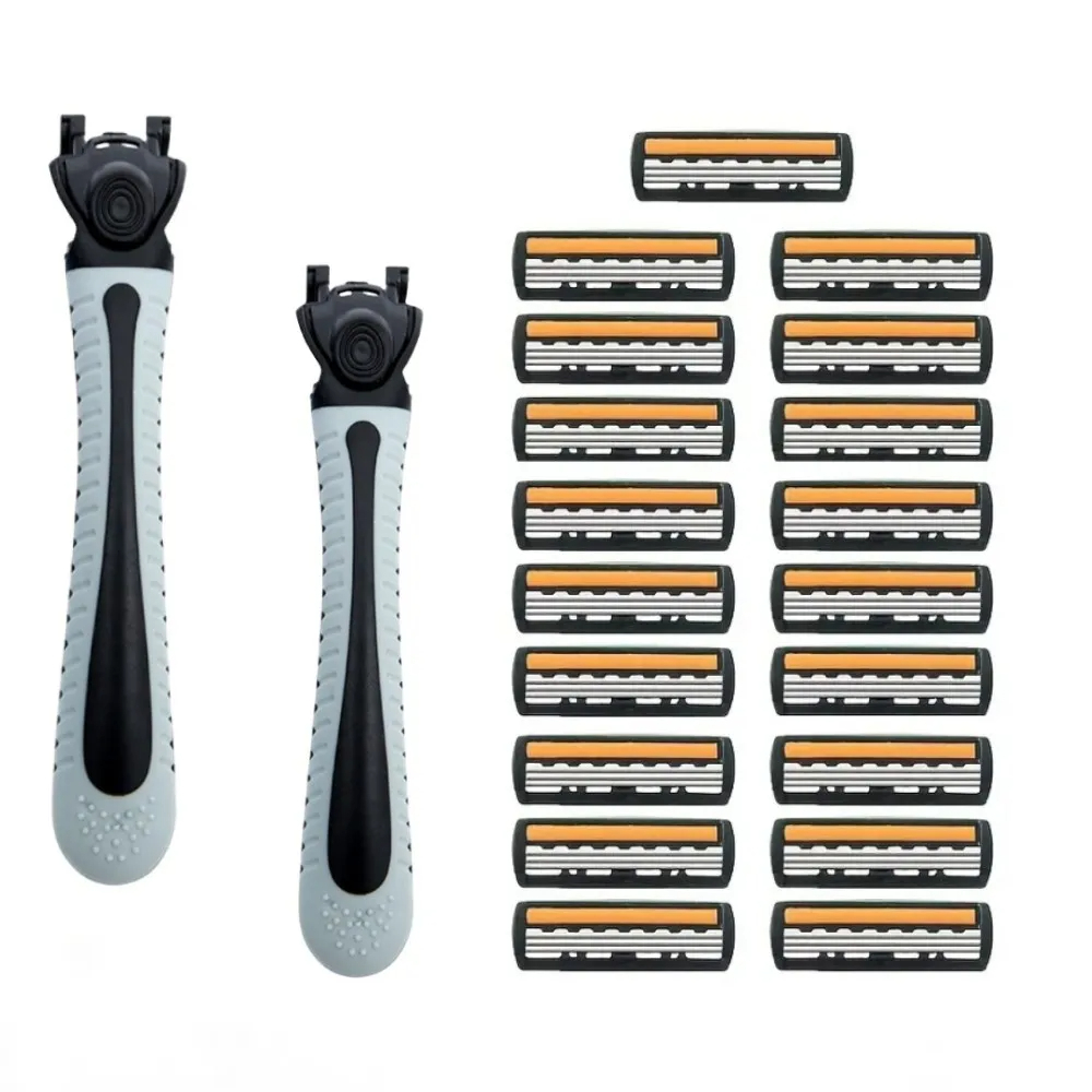 Lâmina de barbear manual mascu - Safety Razor Handle avaliação e preço