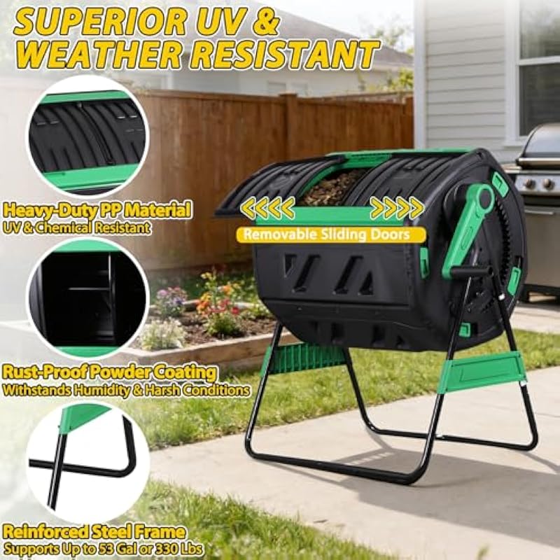Composteira Rotativa de Duas S - Compost Bin avaliação e preço